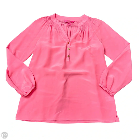 Blouse Designer By Lilly Pulitzer In Pink, Size: Xxs