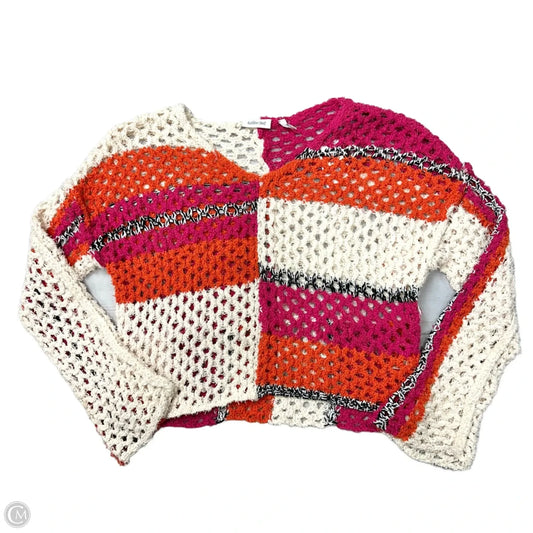 Sweater By Willow & Root In Orange & Pink, Size: Xs