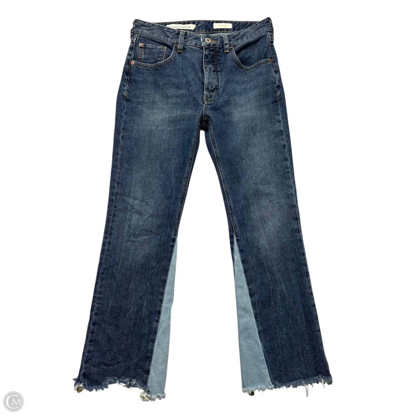 Jeans Flared By Pilcro In Blue Denim, Size: 2