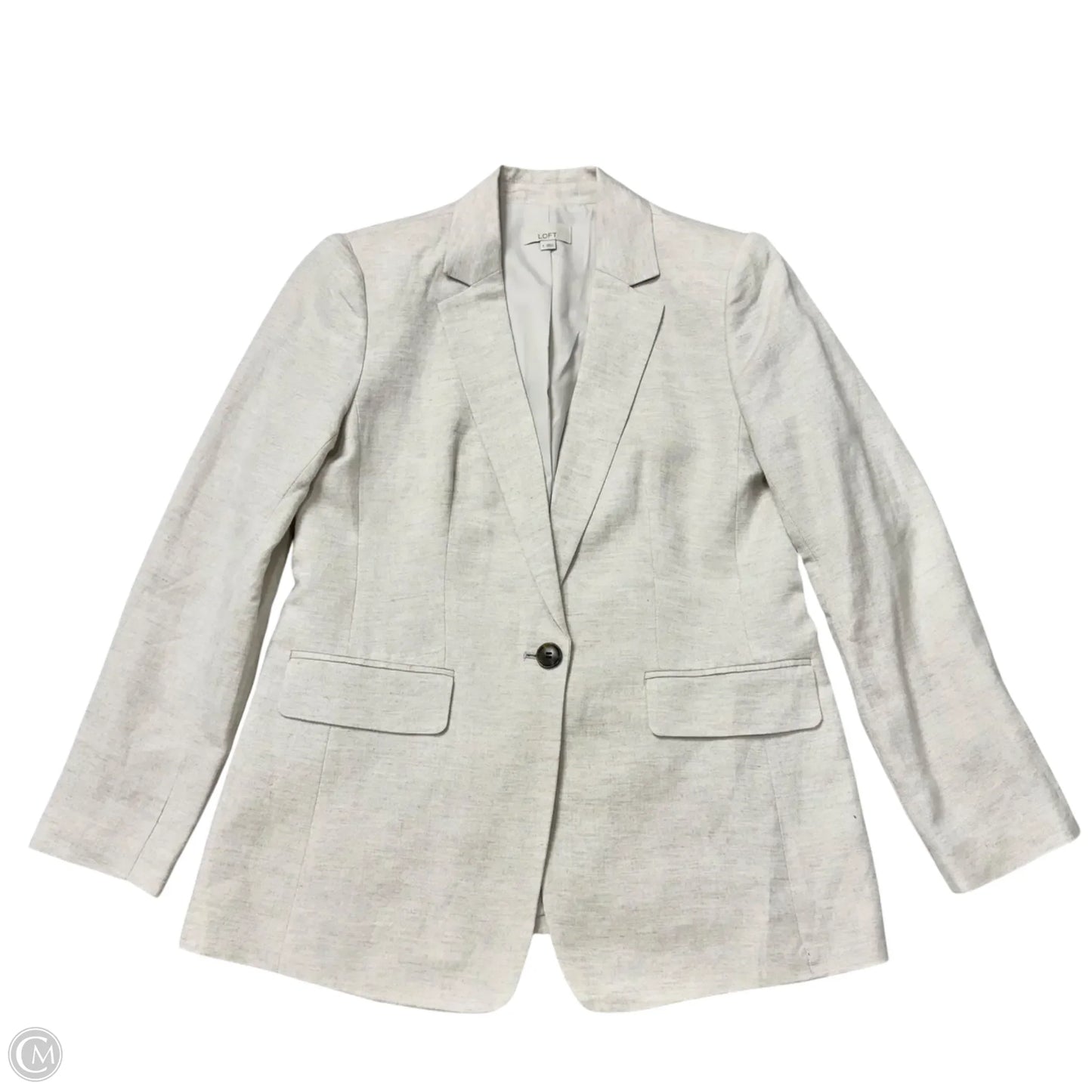 Blazer By Loft In Cream, Size: S