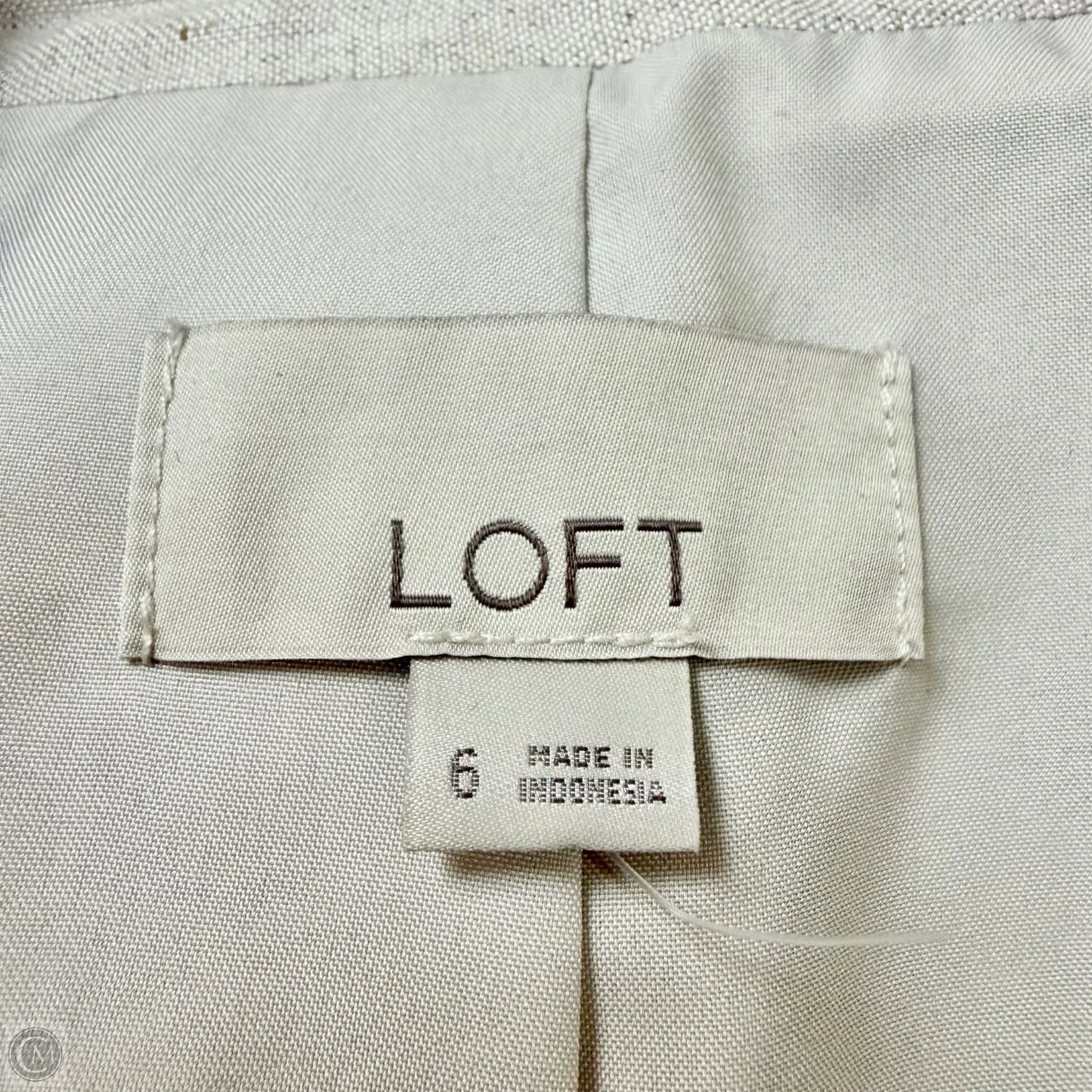 Blazer By Loft In Cream, Size: S