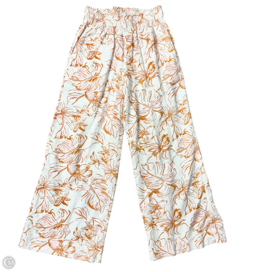Pants Linen By Joie In Orange & White, Size: S