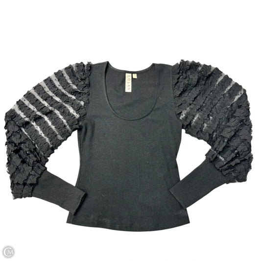 Top Long Sleeve By Dolan Left Coast In Black, Size: Xs