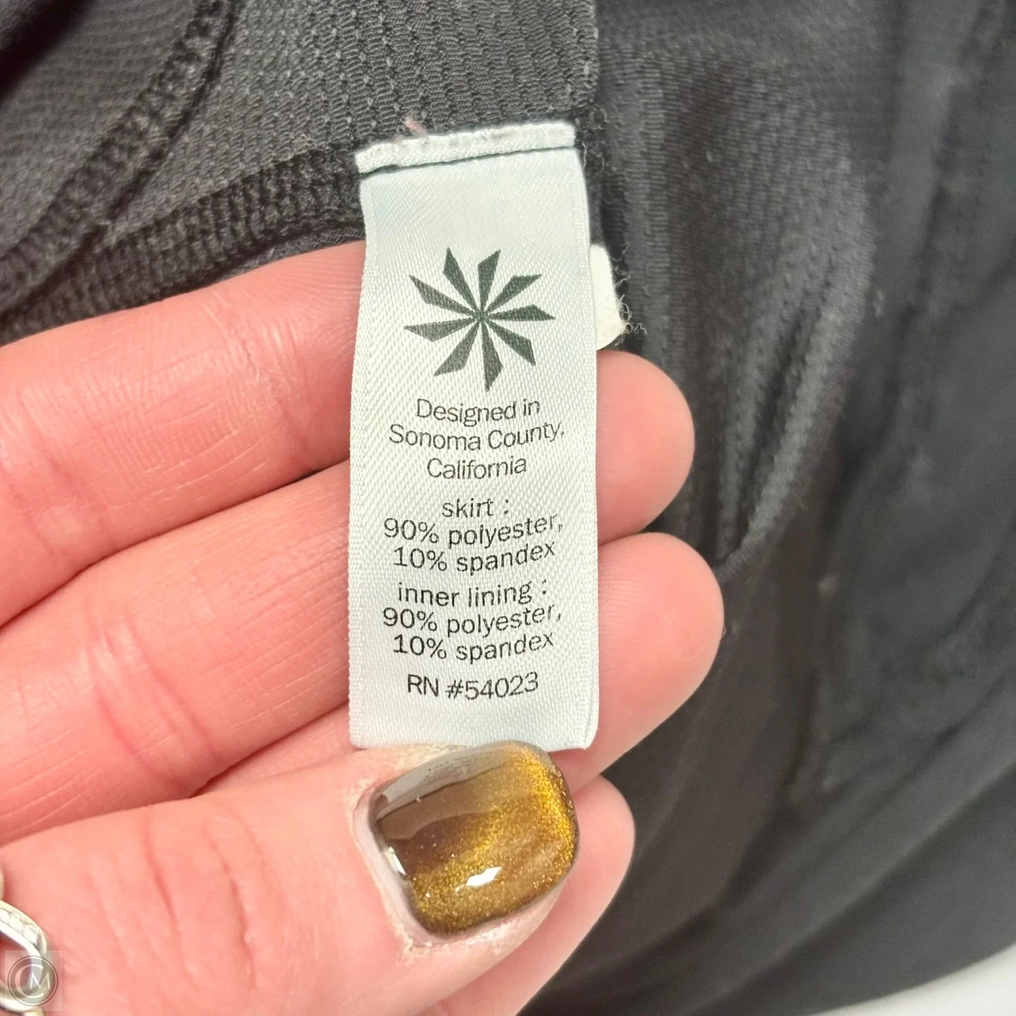 Athletic Skort By Athleta In Black, Size: M