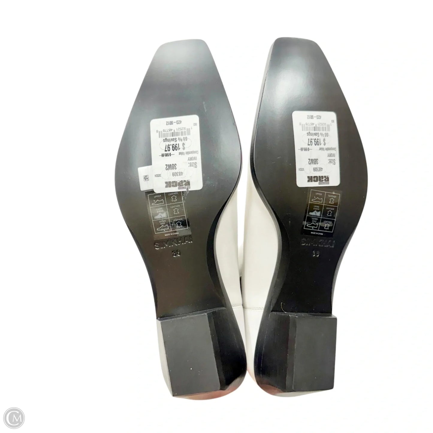 Boots Leather By Simkhai In White, Size: 9.5