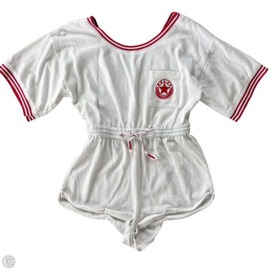 Romper By Anthropologie In Red & White, Size: M