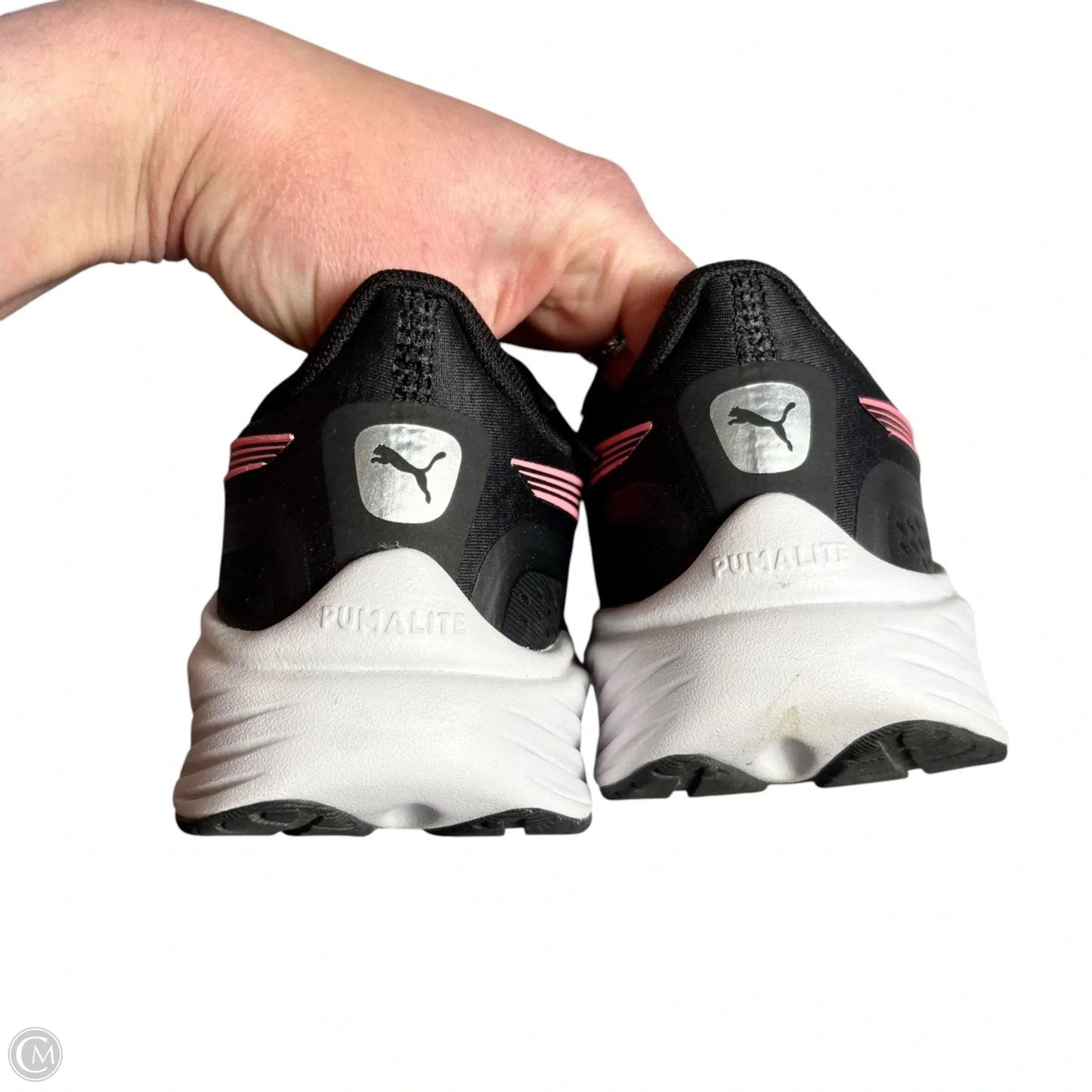 Shoes Athletic By Puma In Black & Pink, Size: 7
