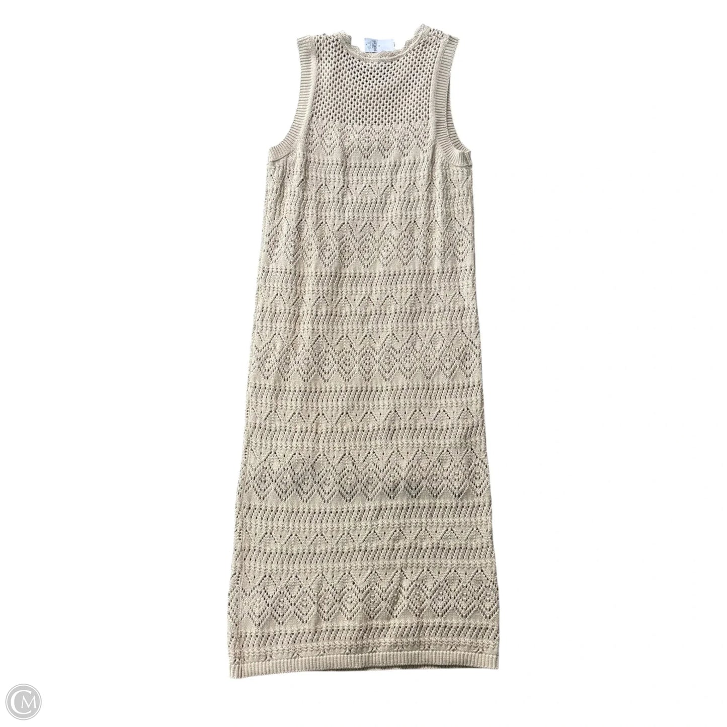 Dress Casual Midi By Gap In Cream, Size: M
