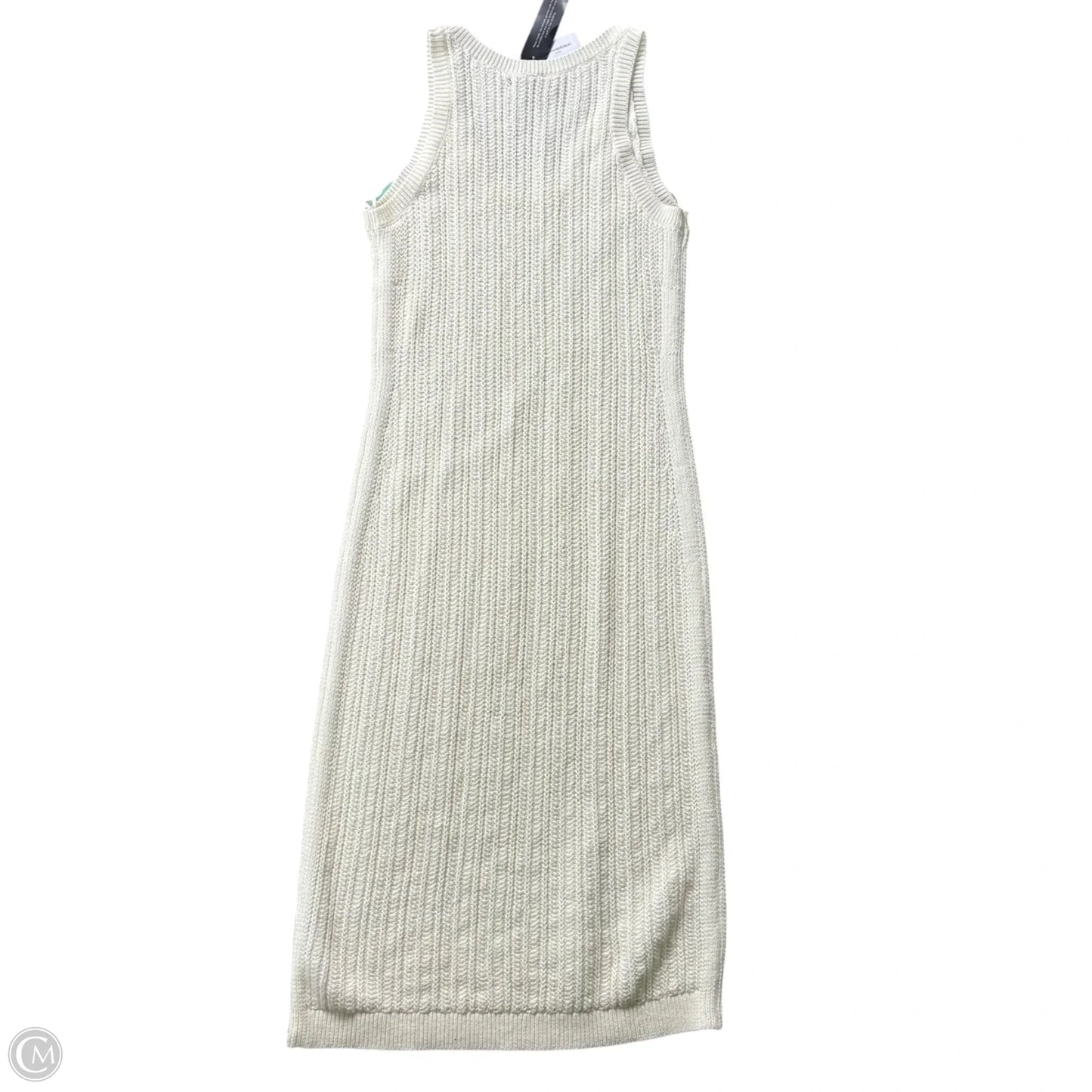 Dress Casual Midi By Banana Republic In Ivory, Size: S