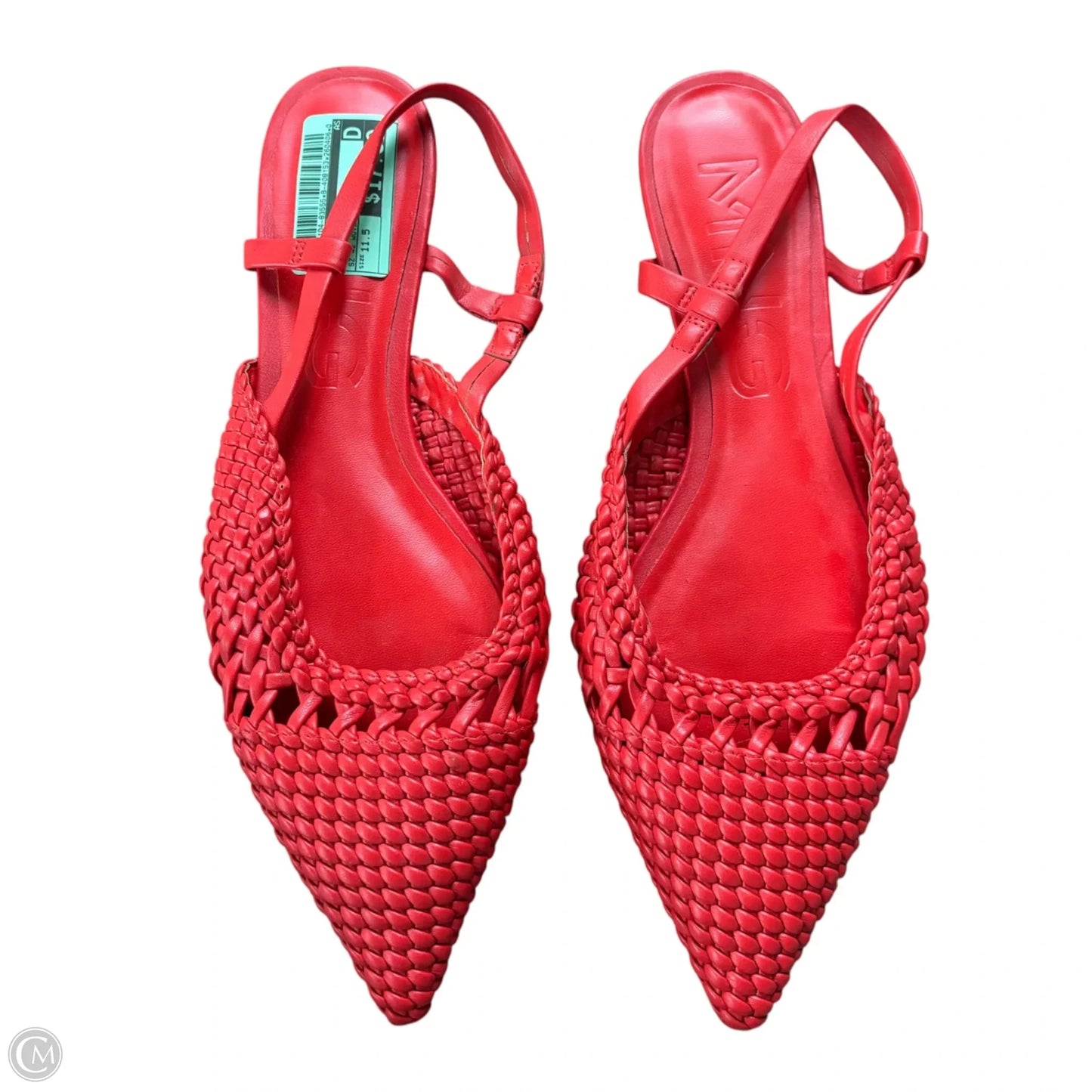 Shoes Flats By Mng In Red, Size: 11.5