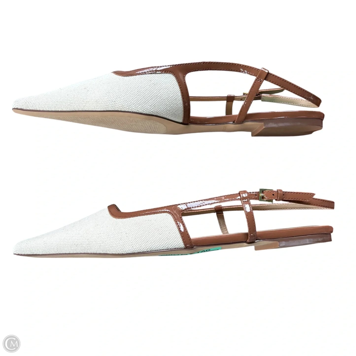Shoes Flats By Ann Taylor In Brown & Cream, Size: 10