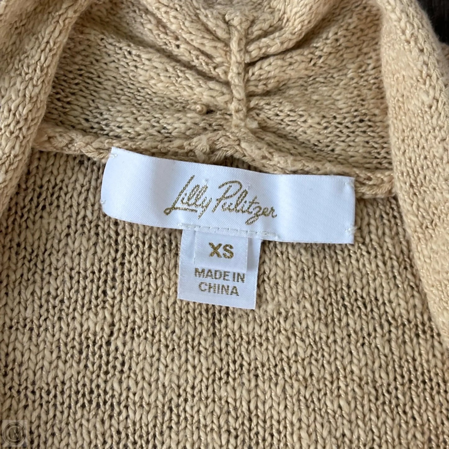 Cardigan Designer By Lilly Pulitzer In Cream, Size: Xs
