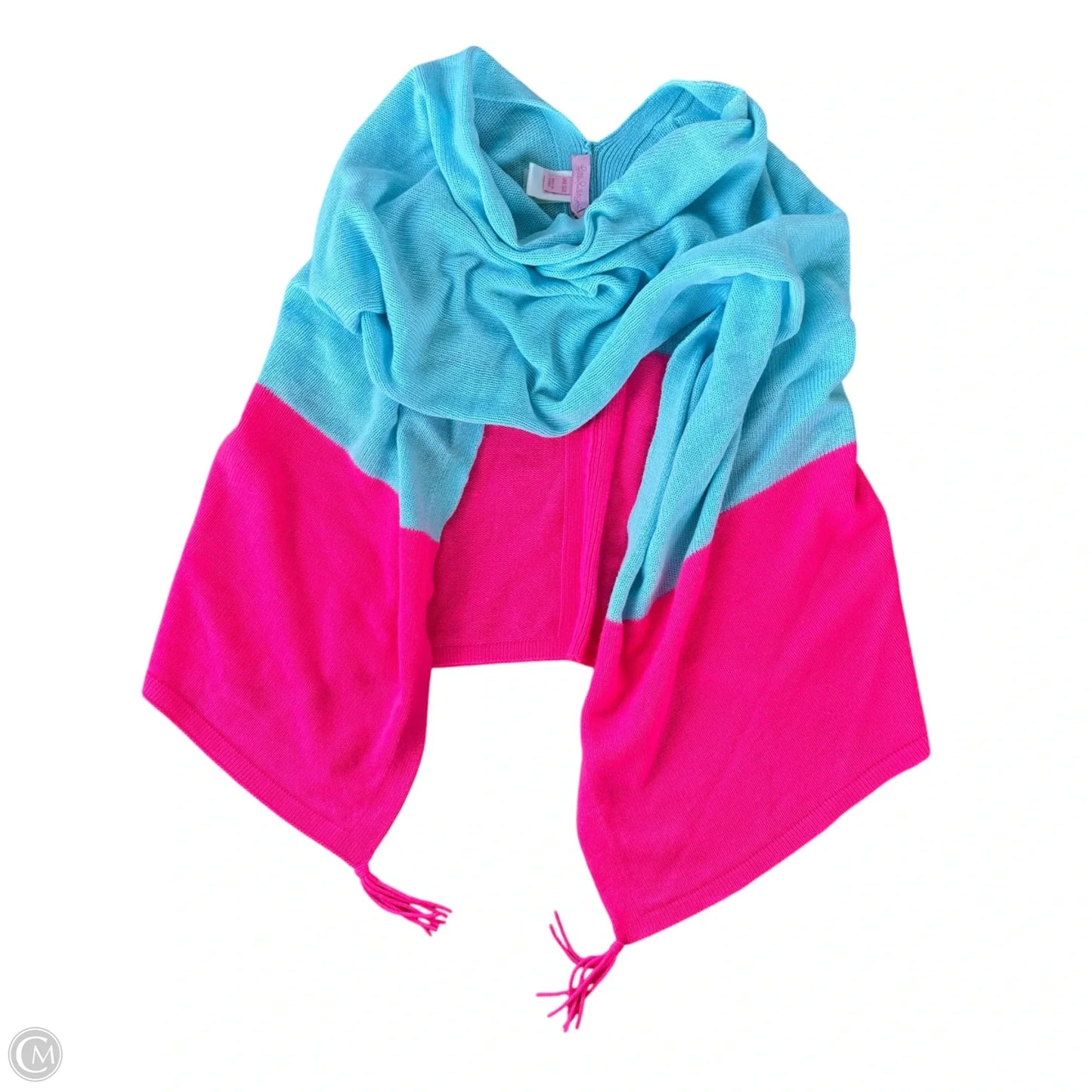 Poncho Designer By Lilly Pulitzer In Blue & Pink, Size: Osfm
