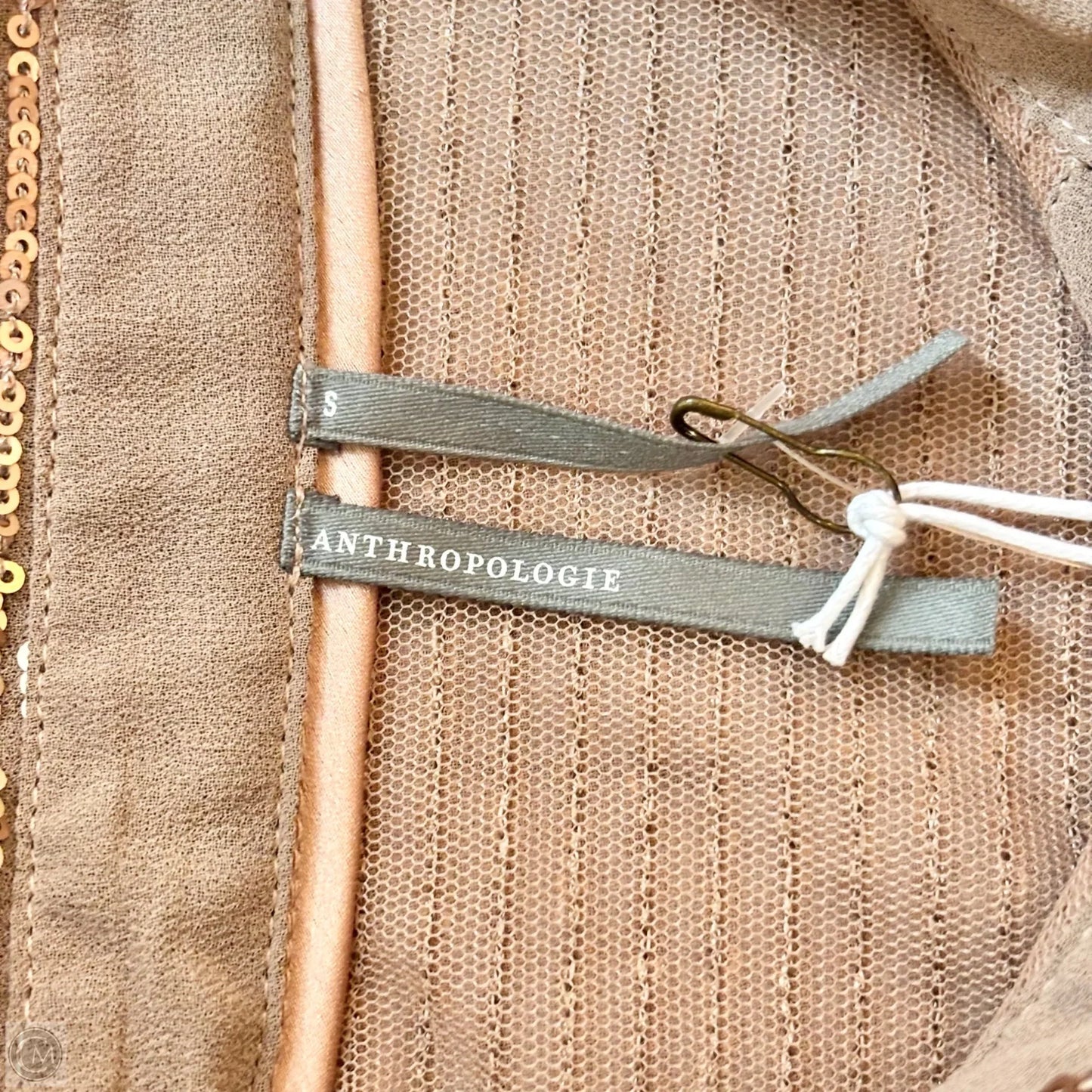 Top Long Sleeve By Anthropologie In Bronze, Size: S