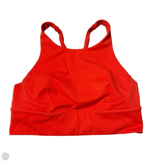 Athletic Bra By Lululemon In Red, Size: M
