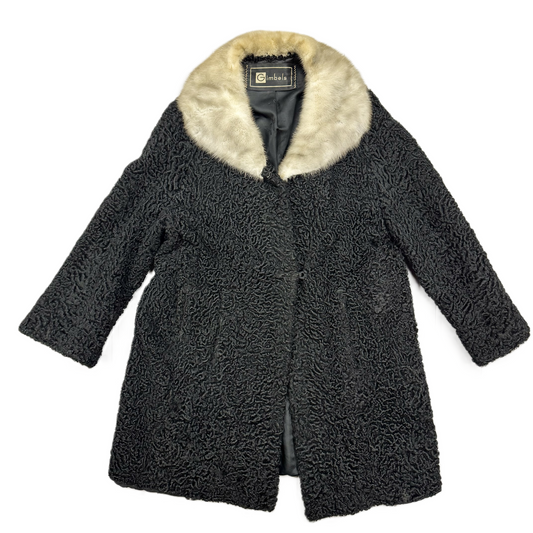 Coat Other By Gimbels In Black & Tan, Size: M