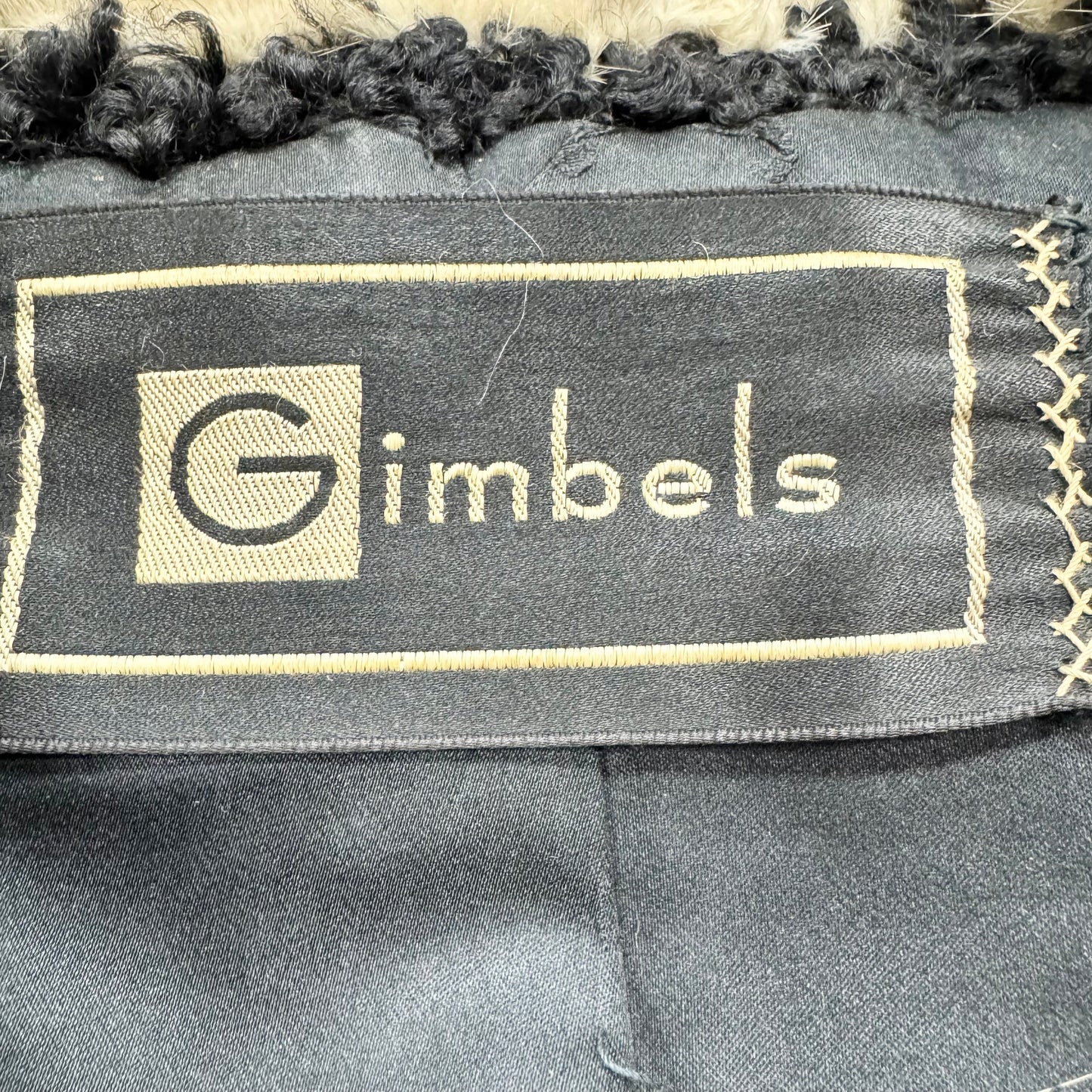 Coat Other By Gimbels In Black & Tan, Size: M