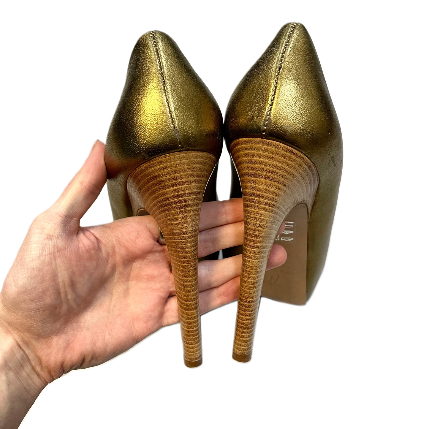 Bronze Shoes Luxury Designer By Giuseppe Zanotti, Size: 8