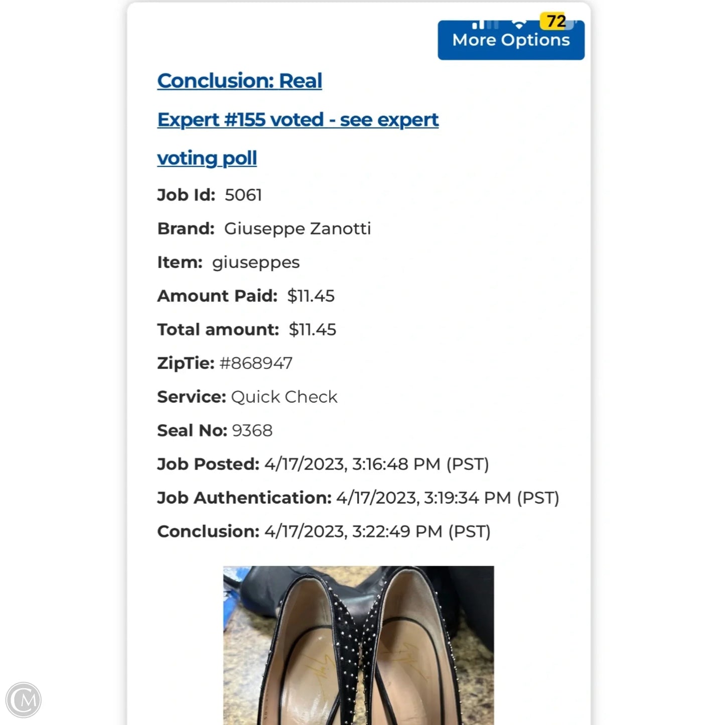 Shoes Luxury Designer By Giuseppe Zanotti In Black, Size: 8.5