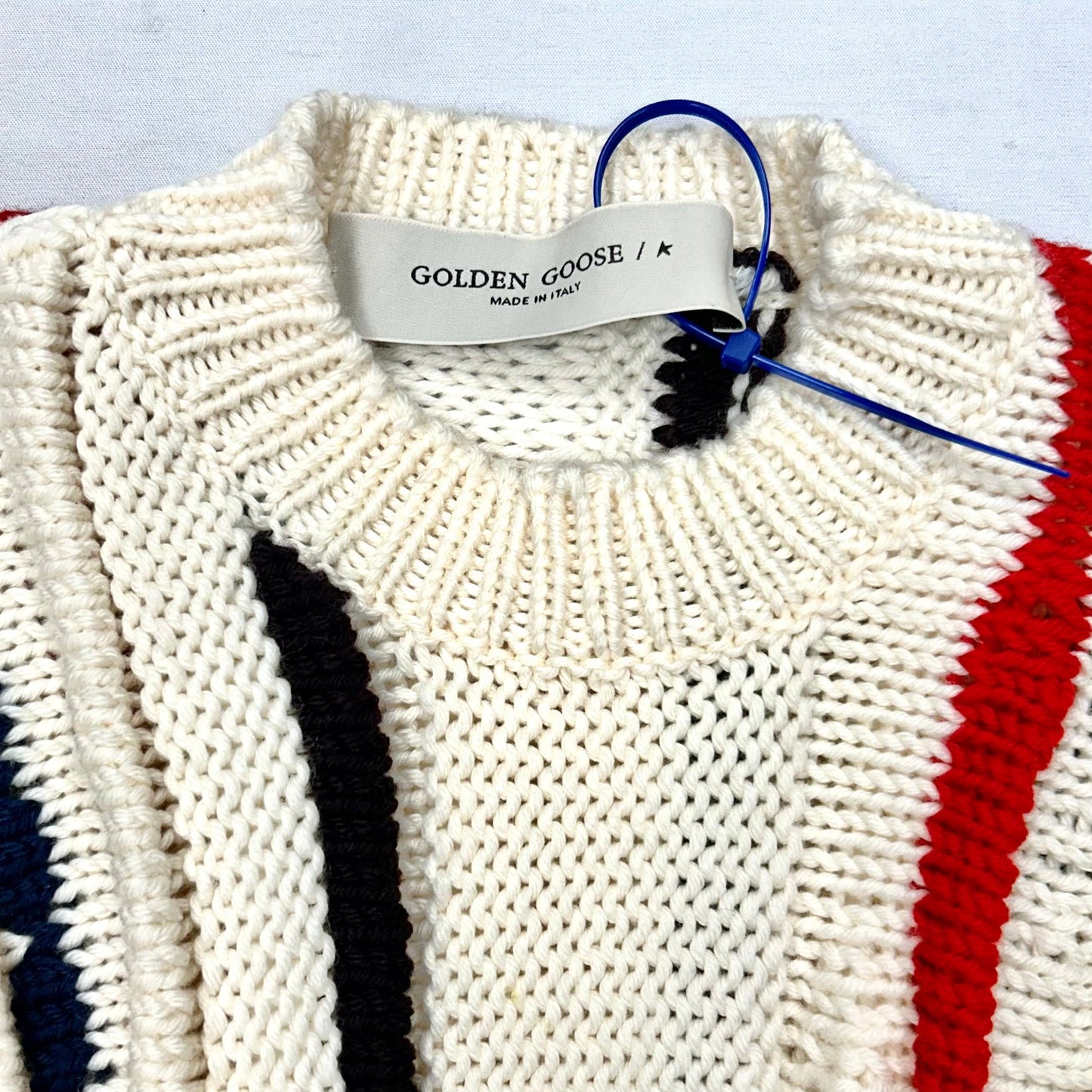 Cream Sweater Luxury Designer By Golden Goose, Size: Xs