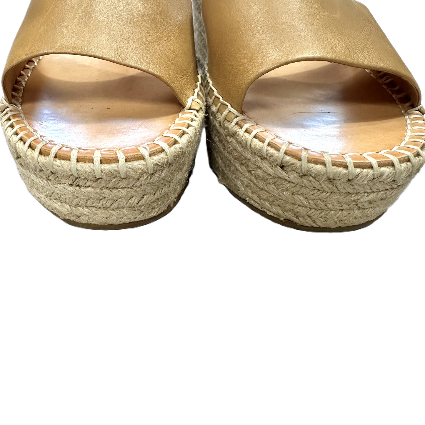 Tan Sandals Heels Wedge By Frye, Size: 9