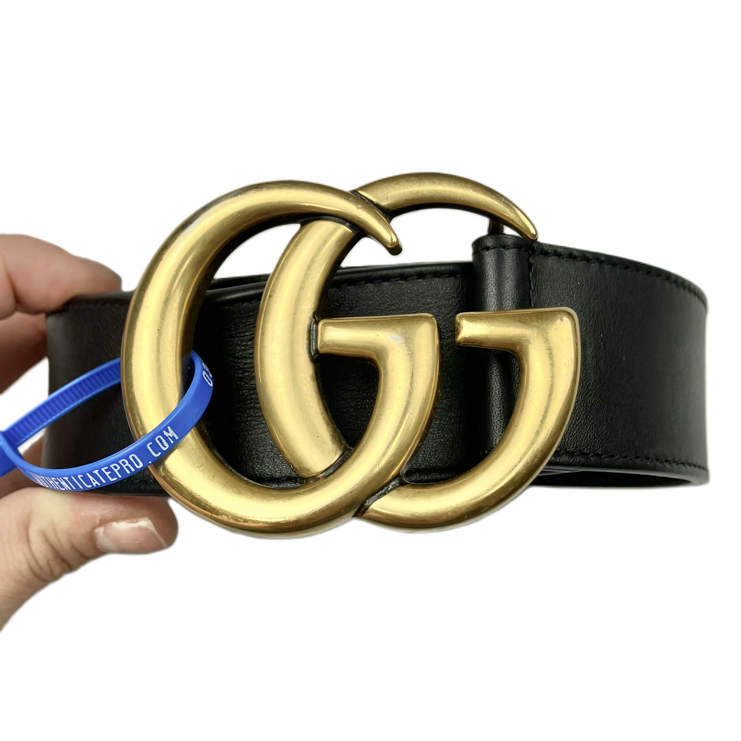 Belt Luxury Designer By Gucci, Size: Medium