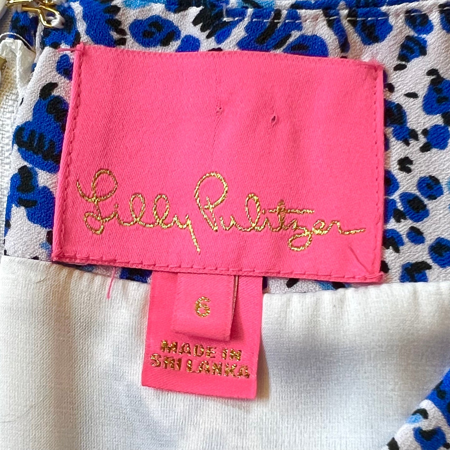 Blue & White Dress Casual Short By Lilly Pulitzer, Size: S