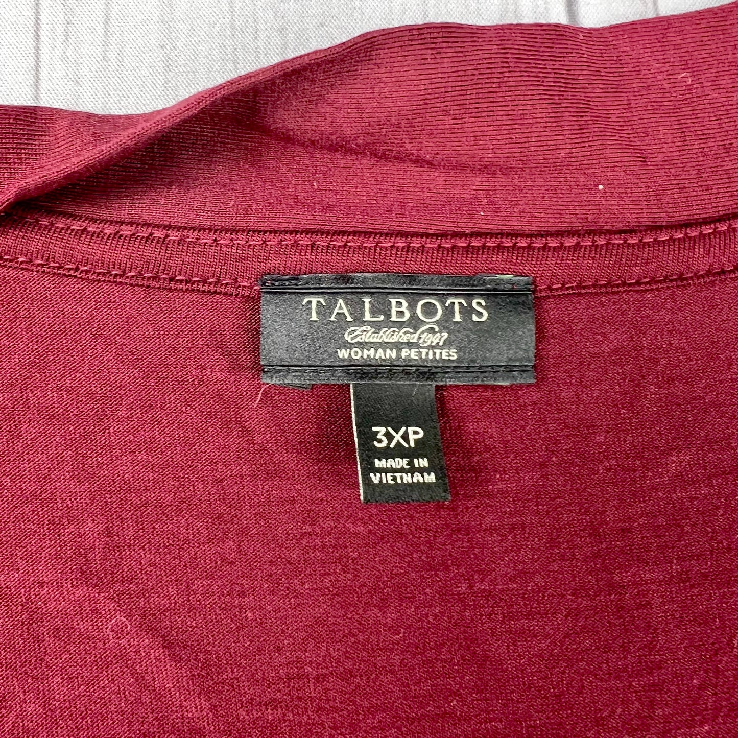 Red Top Sleeveless By Talbots, Size: 3x