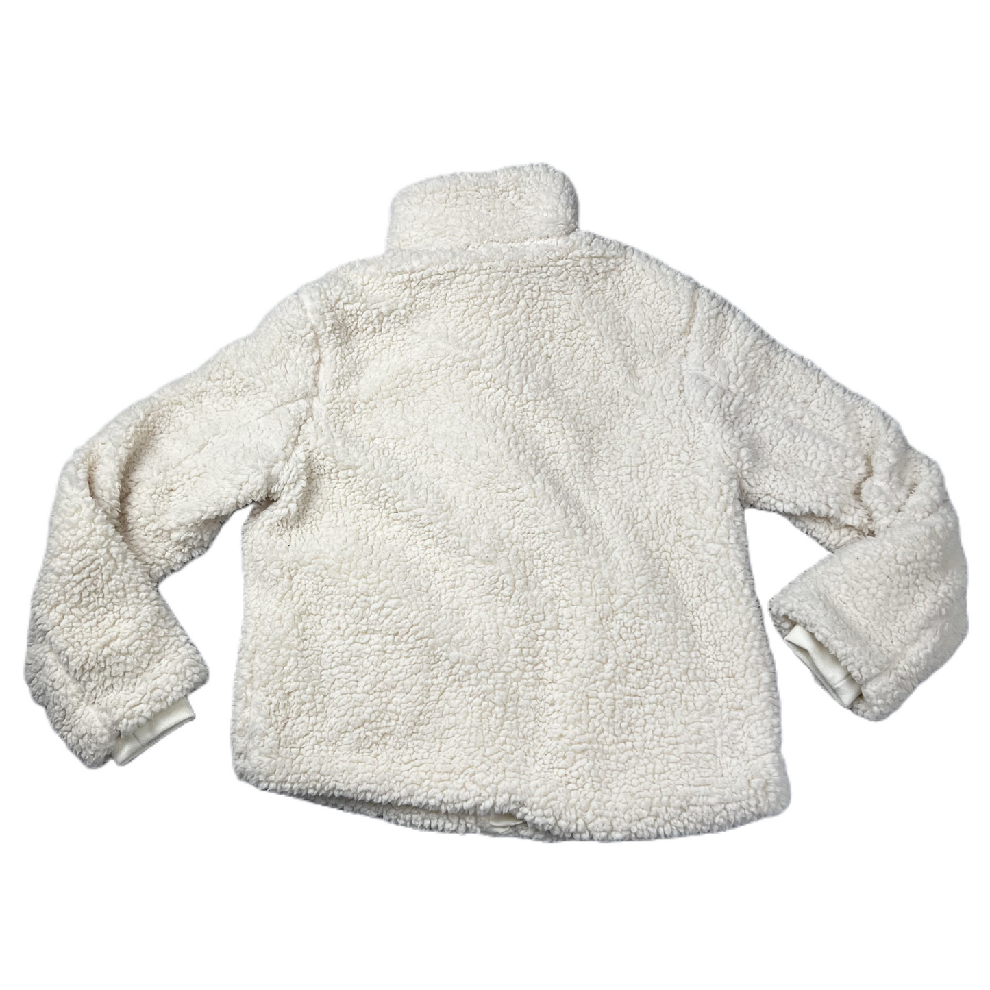 Cream Jacket Faux Fur & Sherpa By Thread And Supply, Size: S