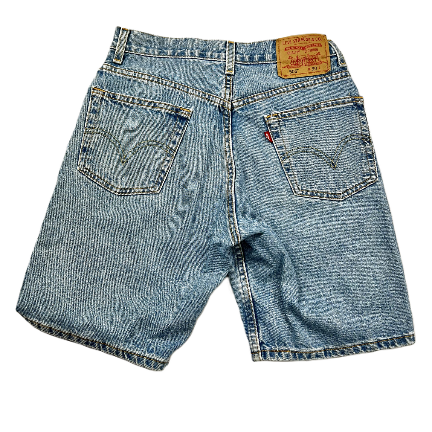 Blue Denim Shorts By Levis, Size: 10