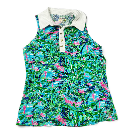 Multi-colored Top Sleeveless By Lilly Pulitzer, Size: Xs