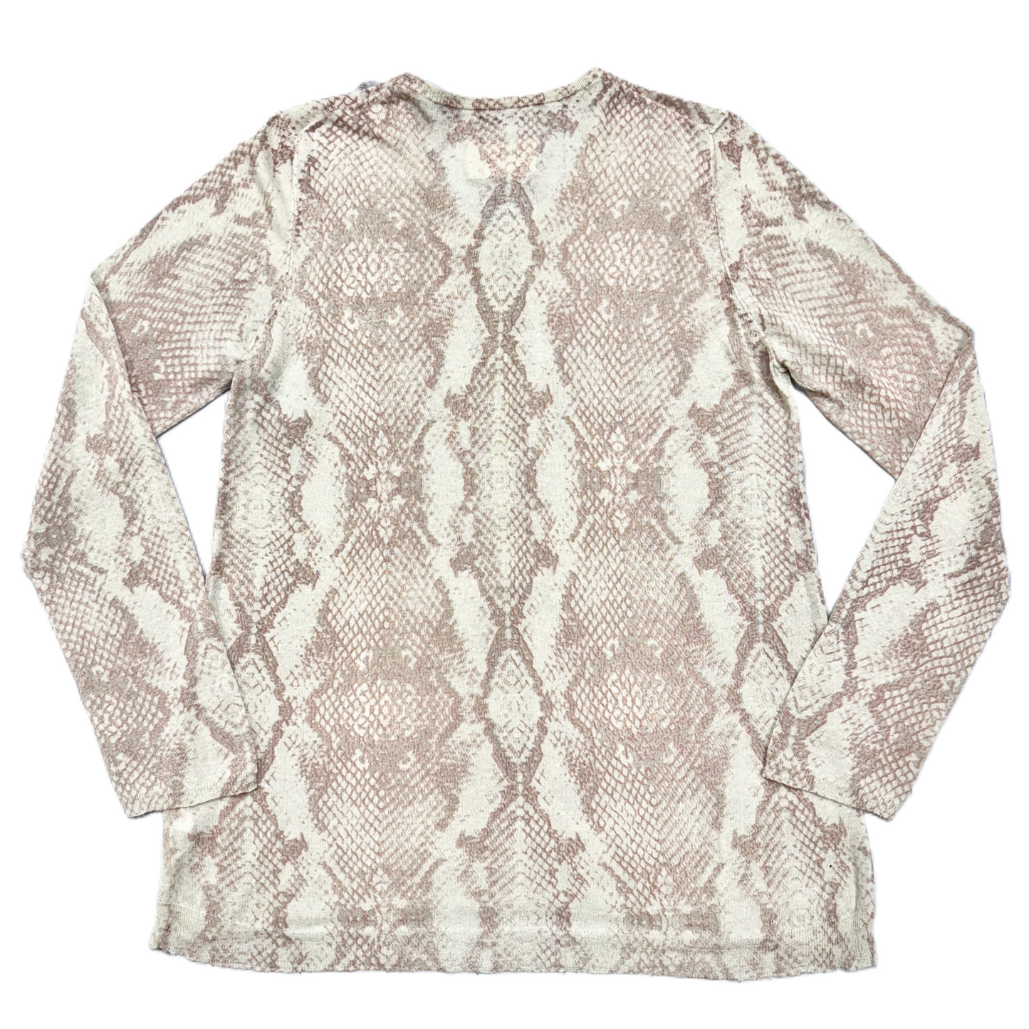 Sweater Cardigan By Zadig And Voltaire In Cream & Pink, Size: M