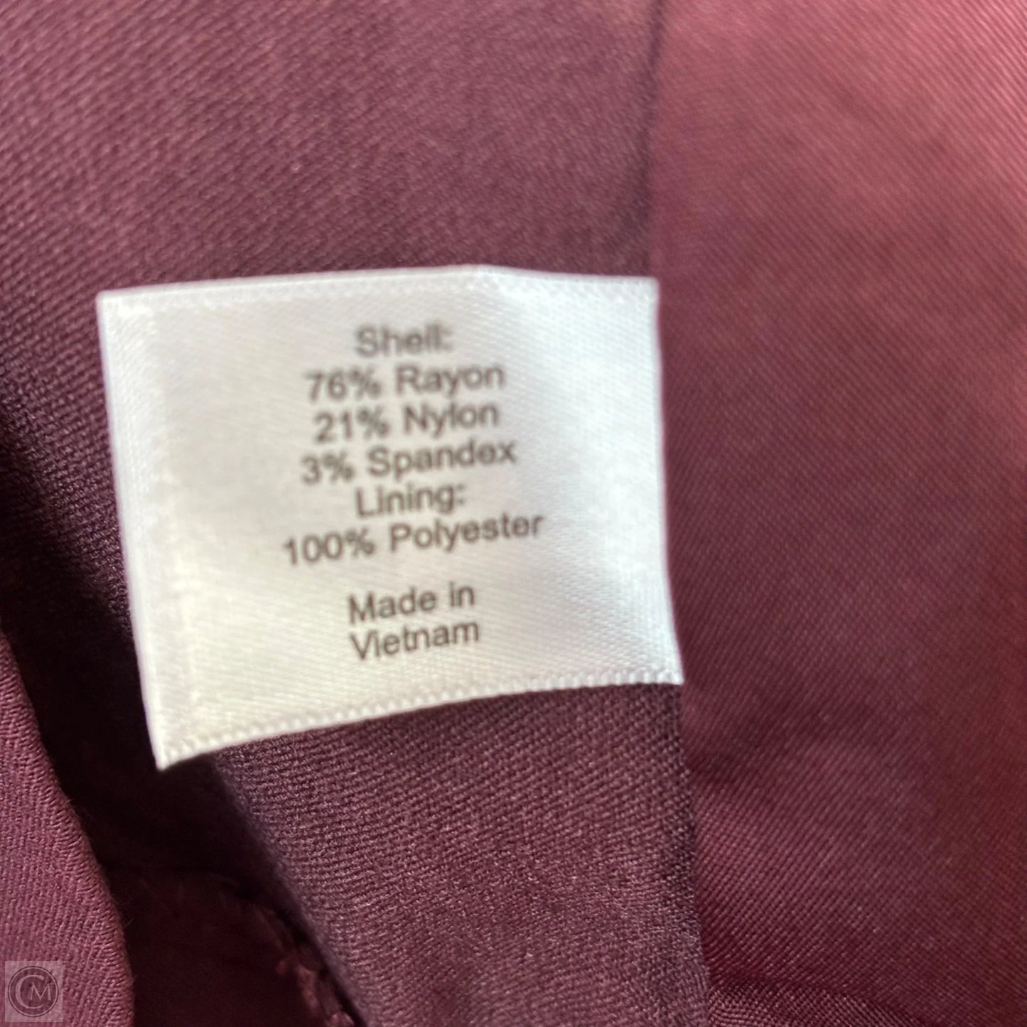 Blazer By Lane Bryant In Maroon, Size: 18