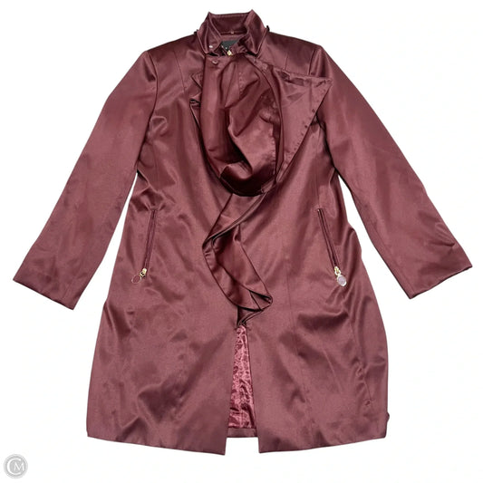 Coat Other By Tahari In Maroon, Size: L