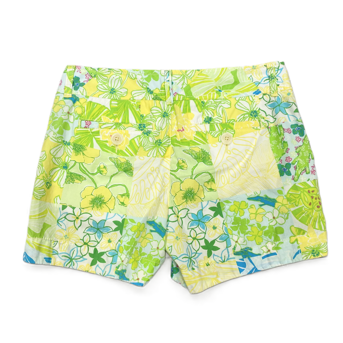 Blue White Yellow Shorts By Lilly Pulitzer, Size: 2