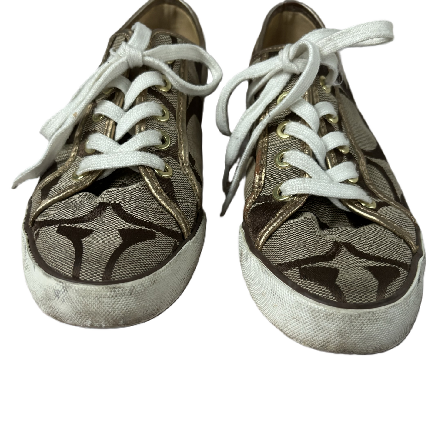 Shoes Designer By Coach In Monogram, Size: 7