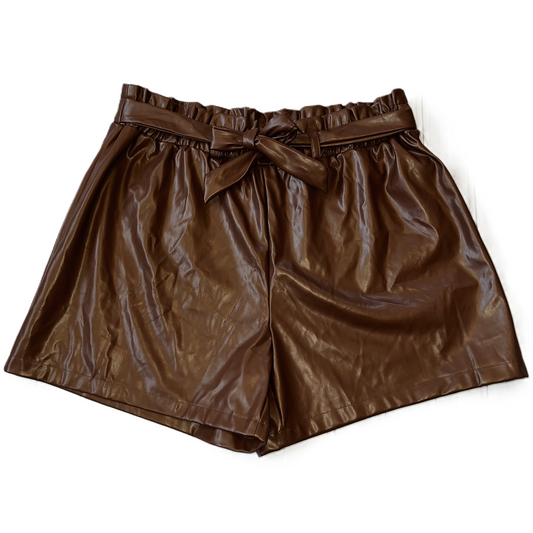 Brown Shorts By Jolie & Joy, Size: 1x