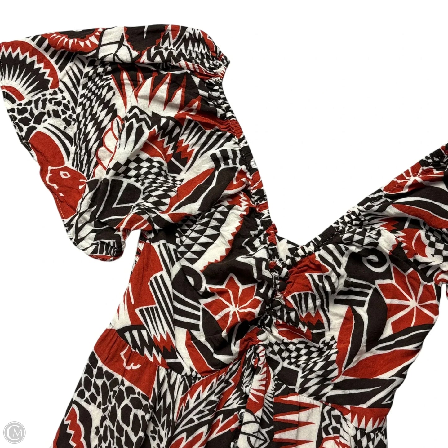 Dress Casual Maxi By Anthropologie In Brown & Red, Size: M