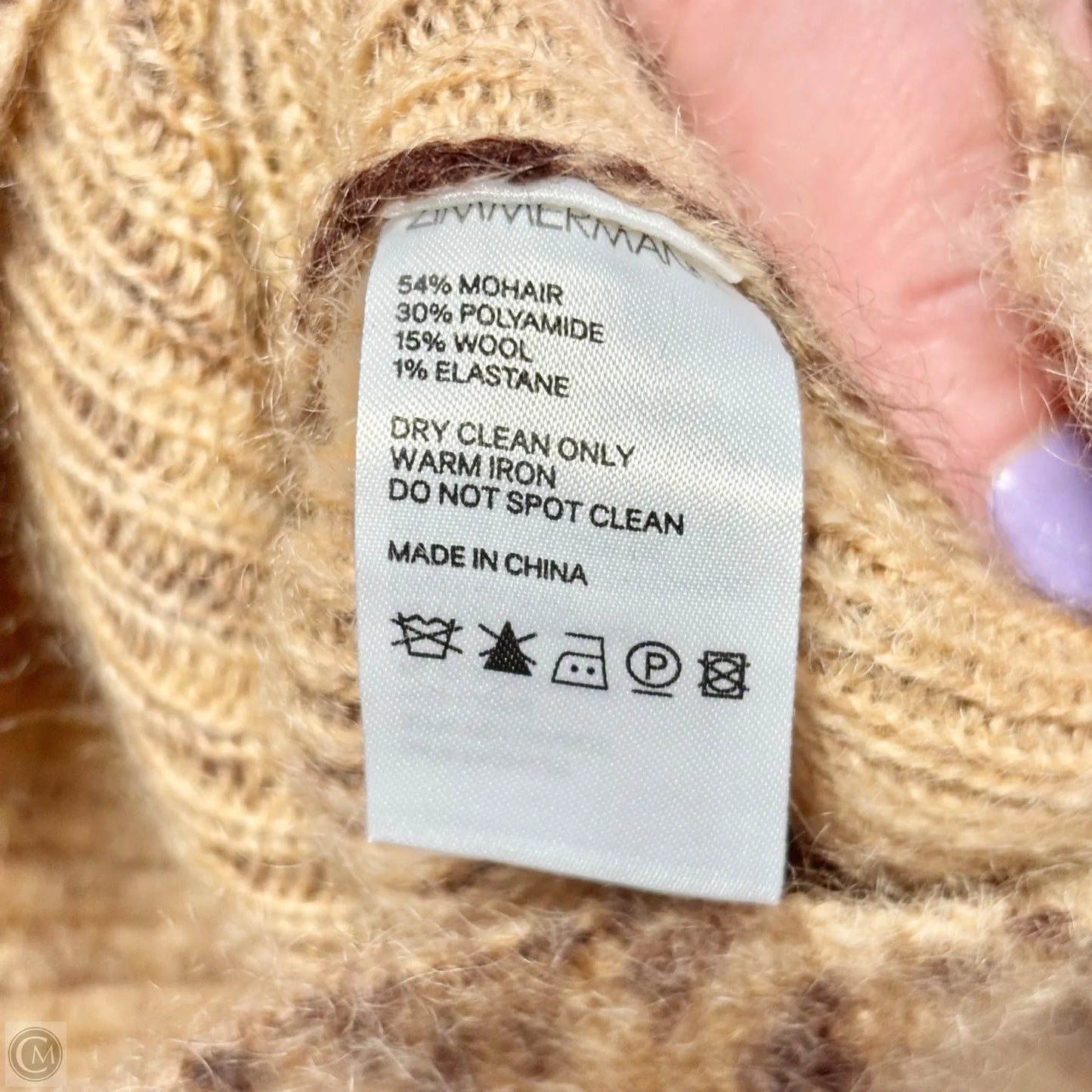 Sweater Designer By Zimmerman In Animal Print, Size: S