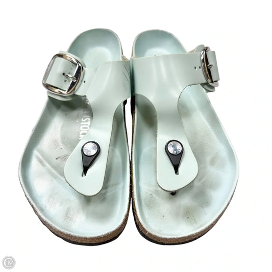 Sandals Flats By Birkenstock In Green, Size: 9.5