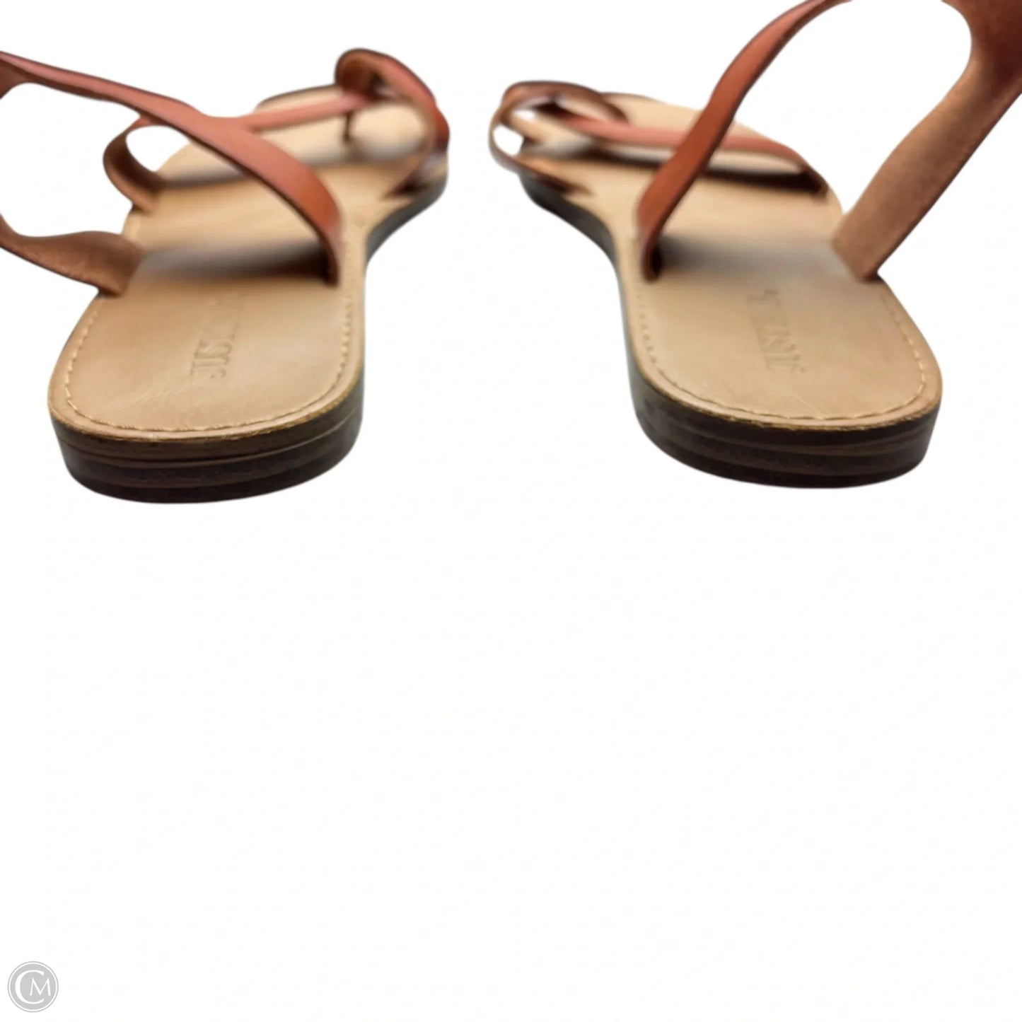 Sandals Flats By Just Fab In Brown, Size: 8