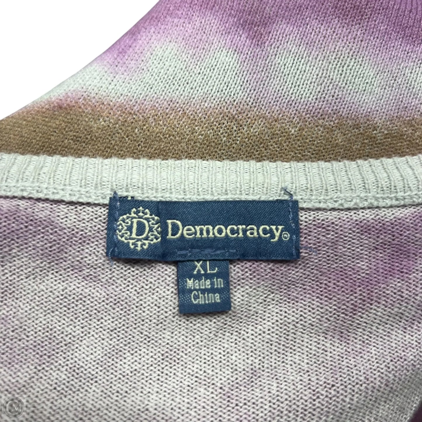 Top Long Sleeve By Democracy In Purple, Size: Xl
