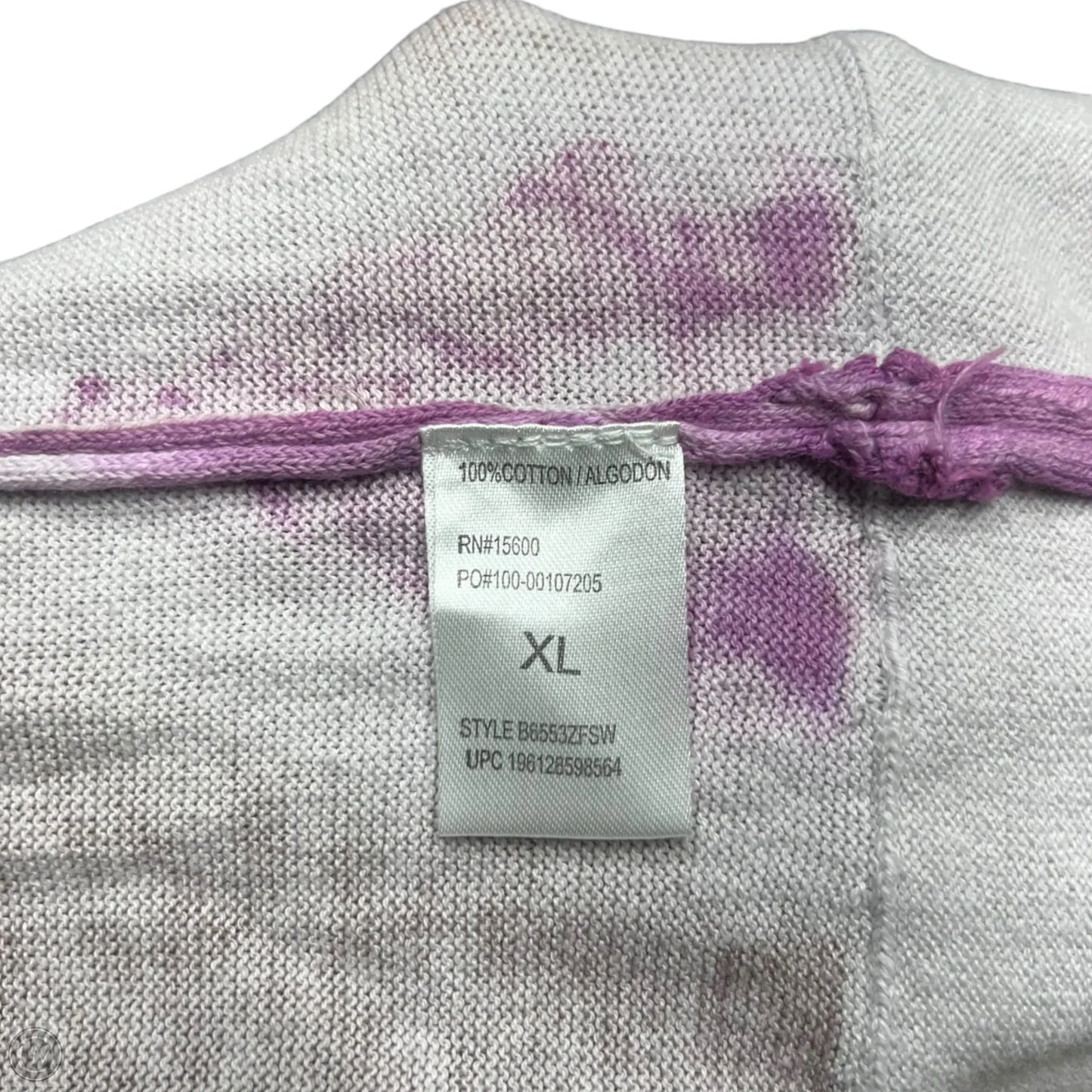 Top Long Sleeve By Democracy In Purple, Size: Xl