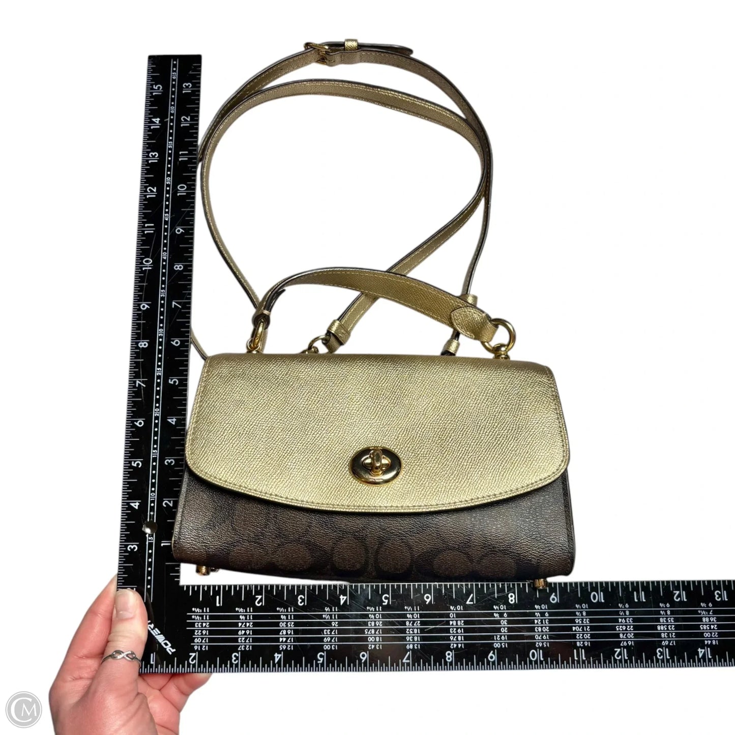 Crossbody Designer By Coach, Size: Small