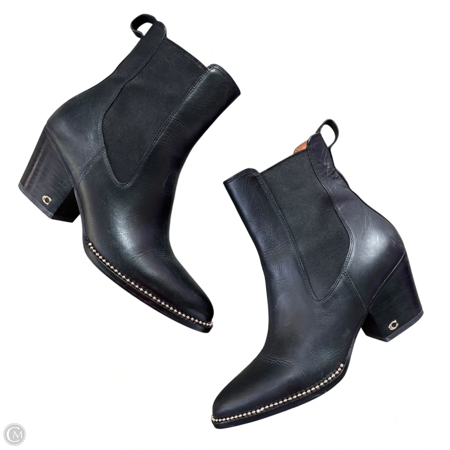 Boots Designer By Coach In Black, Size: 7.5
