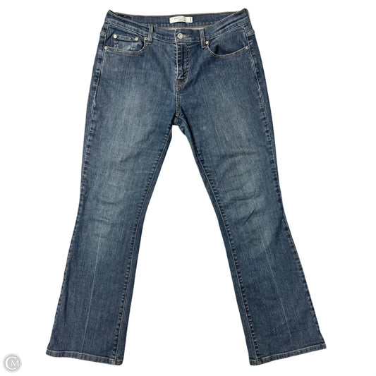 Jeans Boot Cut By Levis In Blue Denim, Size: 8