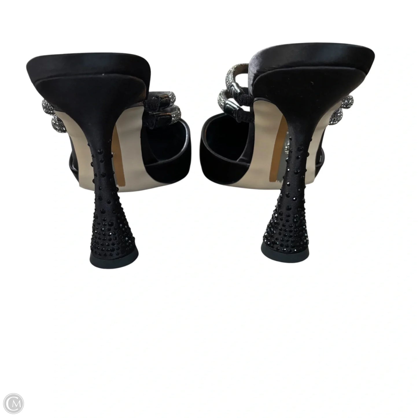 Shoes Heels Wedge By Sam Edelman In Black & Silver, Size: 9.5