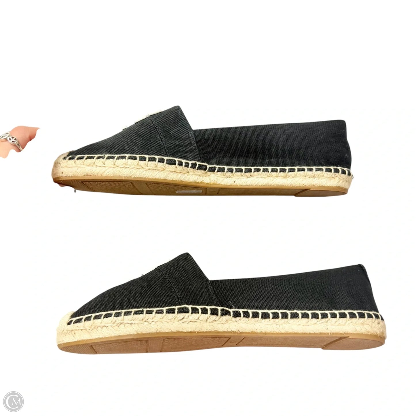 Shoes Designer By Tory Burch In Black & Tan, Size: 9.5