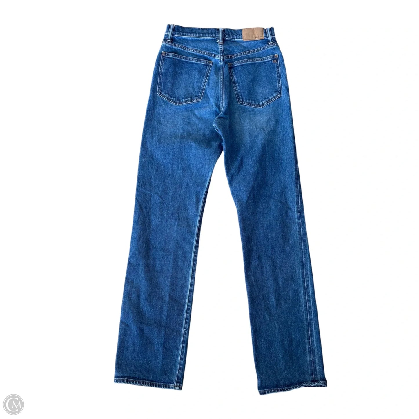 Jeans Straight By Madewell In Blue Denim, Size: 4