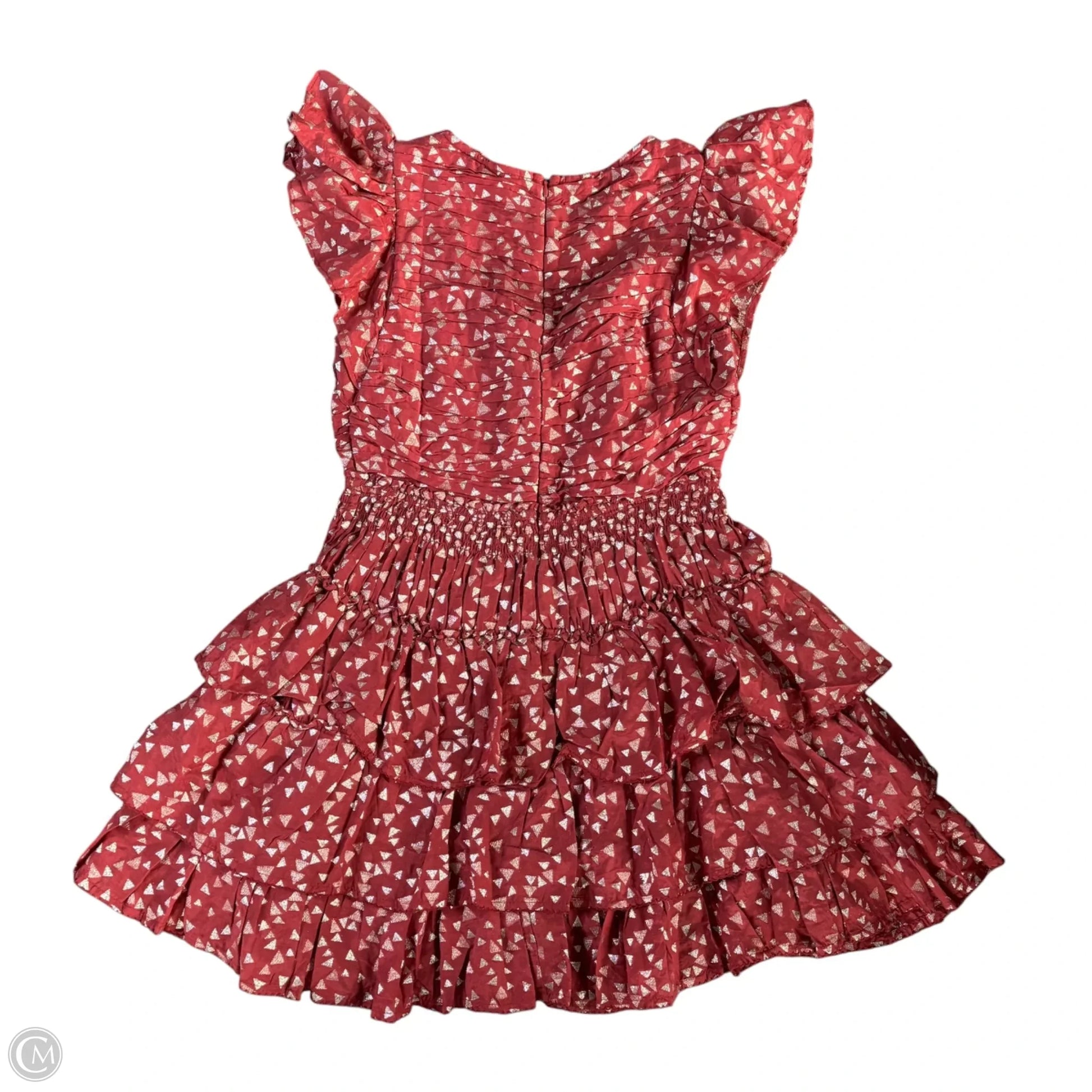 Dress Party Short By Anthropologie In Red, Size: S